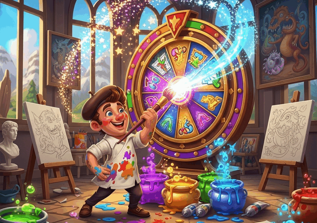 Slot dengan karakter pelukis roda hoki